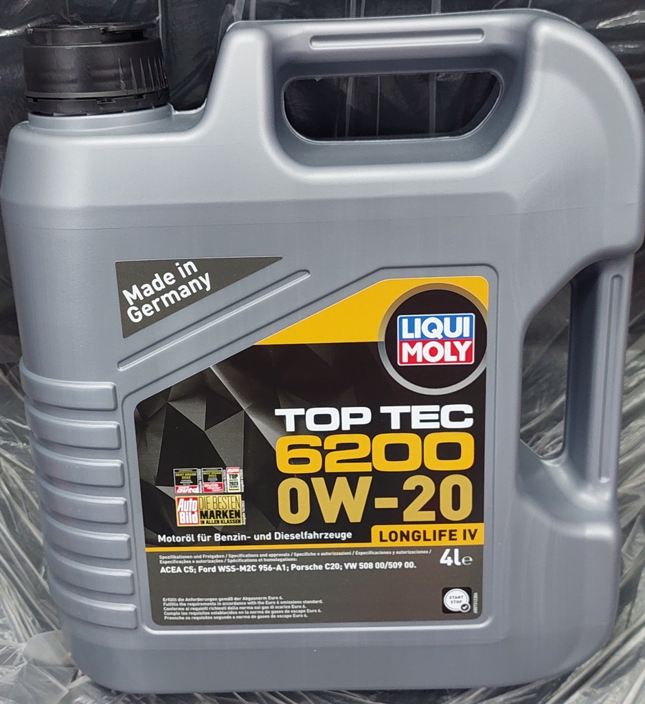 [O747] Liquimoly Engine oil Top Tec 6200 0w-20 4 l (made in Germany)(20788)