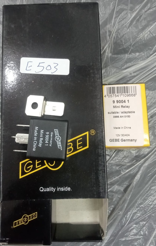 Relay 12V 30A 5 pin[Gebe](Bajaj Re4s)(9004) 