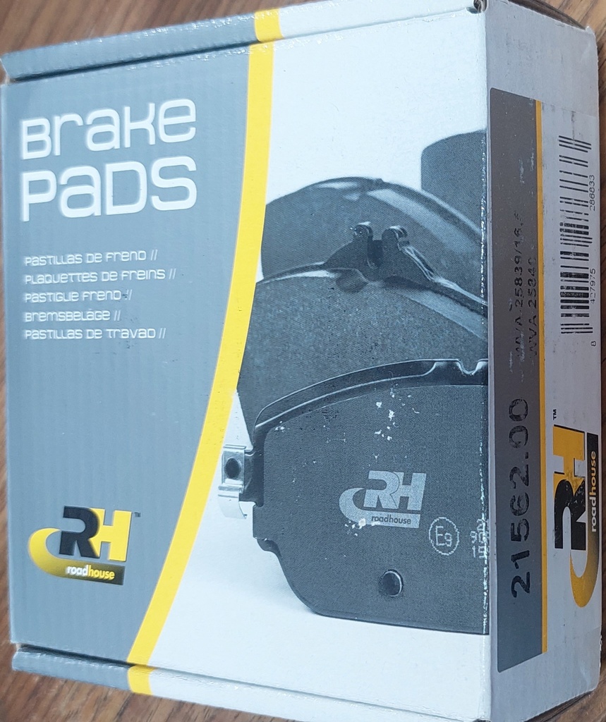 Brake Pads Set Rear Peugeot 3008 II 1.6 2016[Roadhouse] (Made in Spain)(2156200) 