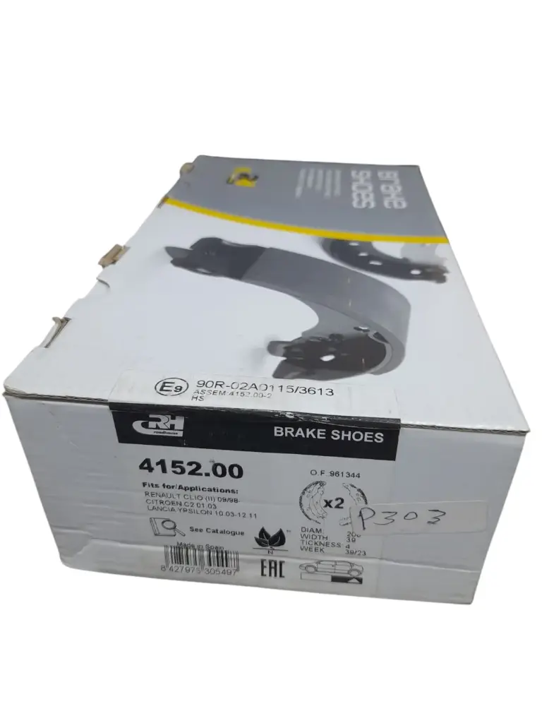 Brake shoes Set Rear Peugeot 301 1.6 2012 / Renault Logan [Roadhouse](415200) (Made in Spain)