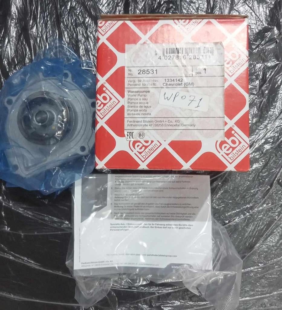 Water Pump Cruze [FEBI] (28531)(1334142)(MADE IN GERMANY) 