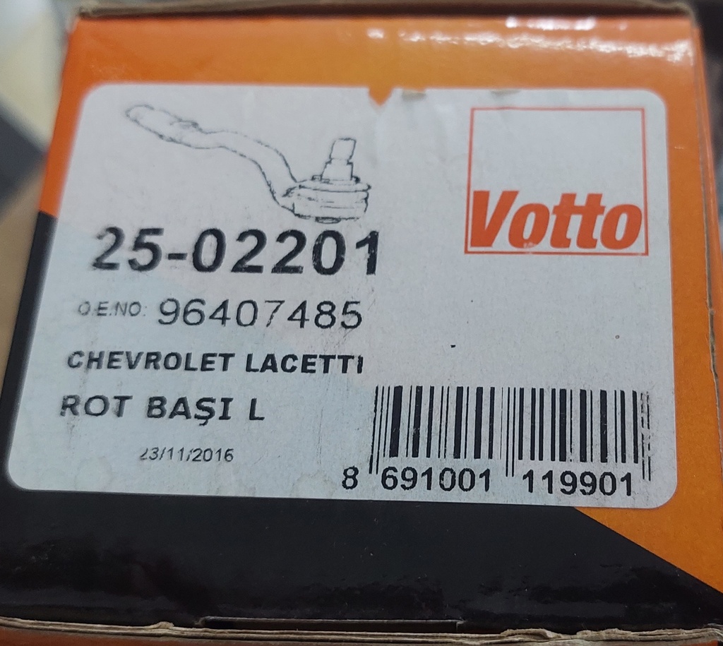 Tie Rod End Optra Left Votto [VOT-2502201](MADE IN TURKEY) 
