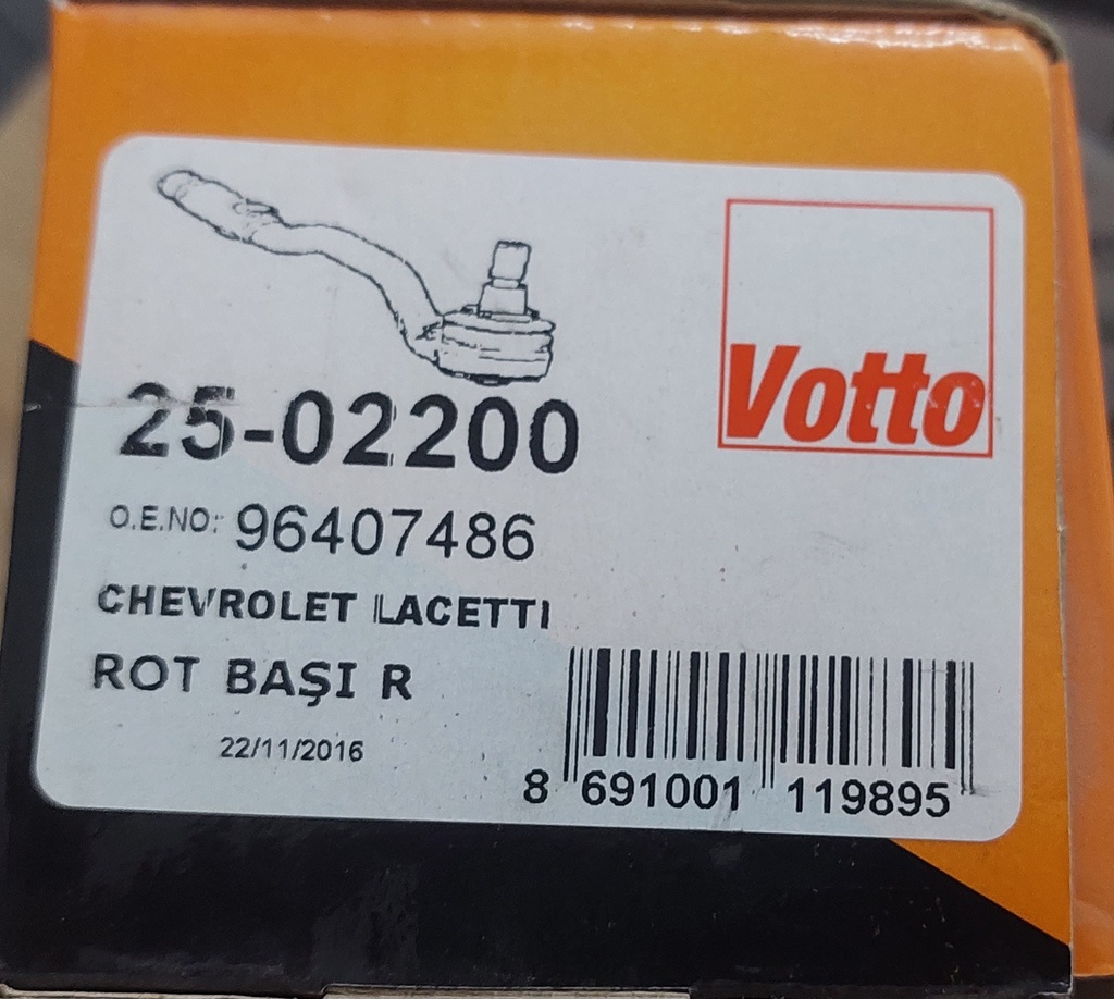 Tie Rod End Optra Right Votto [VOT-2502200](MADE IN TURKEY)