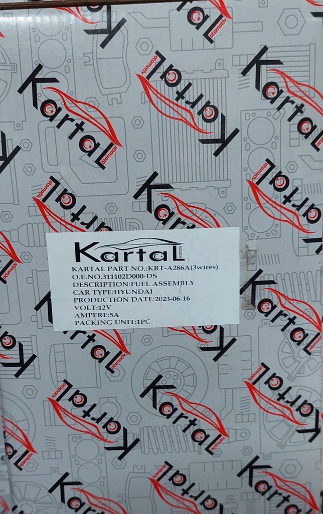 Fuel Pump Complete Hyundai Elantra 2005 - Kartal [KRT-A286-3](311102D000-DS)(MADE IN China)