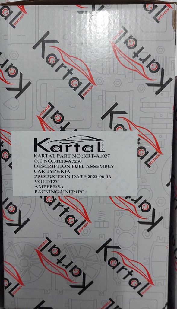 Fuel Pump Complete Kia Cerato 2015-Kartal [KRT-A1027](31110A7250)(MADE IN CHINA)
