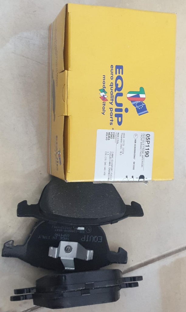Brake Pads Set Front Ford-Mazda-Volvo [EQUIP](05P1190)(MADE IN ITALY)