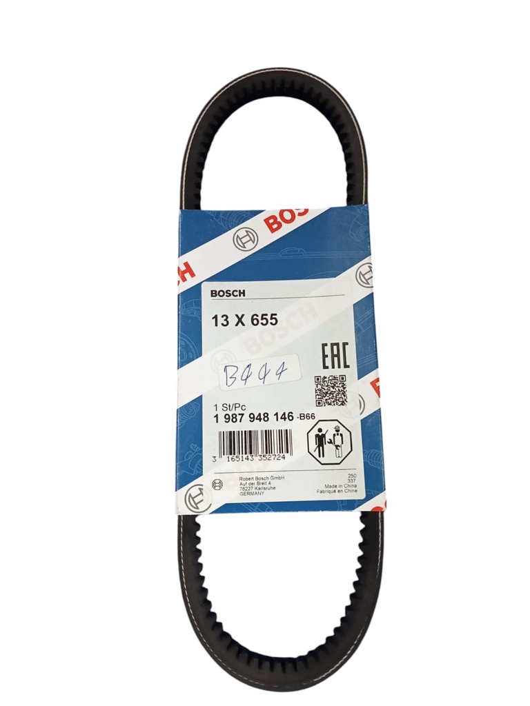 [B444] Belt 13X655 Hyundai[BOSCH] (MADE IN CHINA)(1987948146)