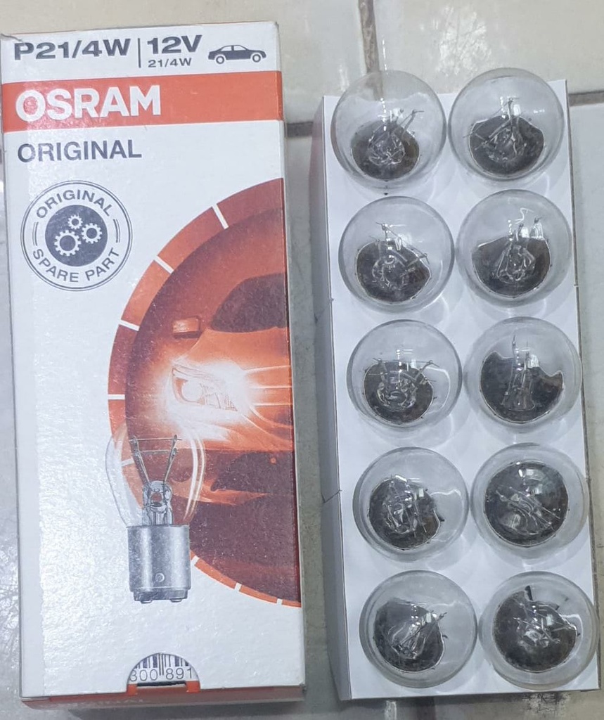 Lamp 2 Pole P21/4W 12V 21/4W 891.521 [OSRAM] (Made in Slovakia) (7225)