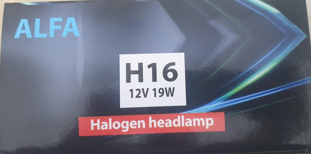 [L551] Lamp Halogen Headlamp H16 12V 19W [ALFA](Made In China)