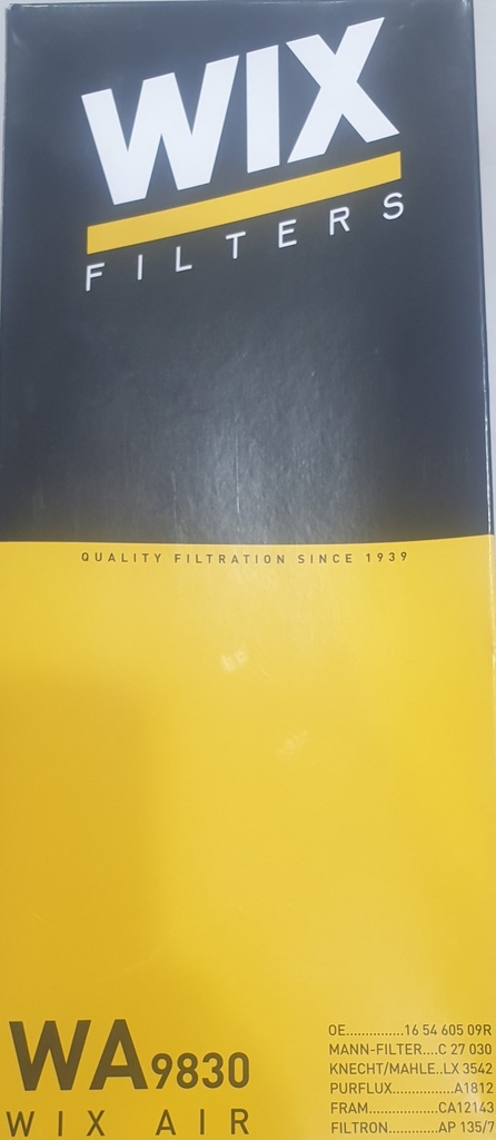 [F811] Air Filter Air Filter Renault Capture / New Duster [Wix] (Made in Poland) (WA9830)
