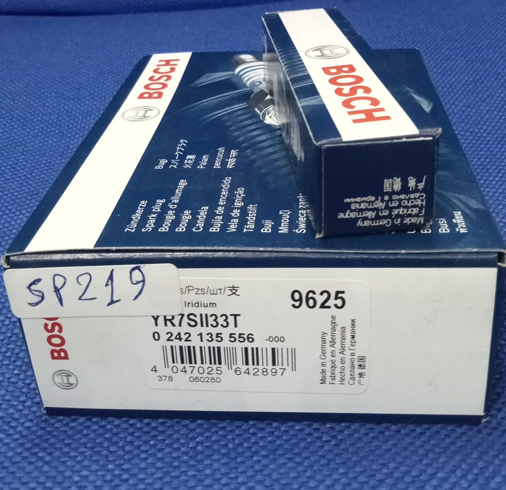 Spark Plug Double Iridium [BOSCH](Made in Germany)(9625)(0242135556)