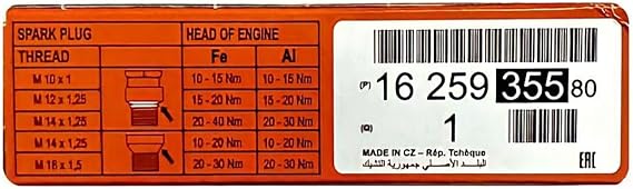 [SP220] Spark Plug for Peugeot 301/307/206/407/C3/C4[EUROREPAR](1625935580)(Made in CZ)