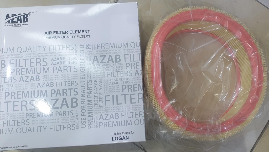 Air Filter Renault Logan Round [Azab] (Made in China)