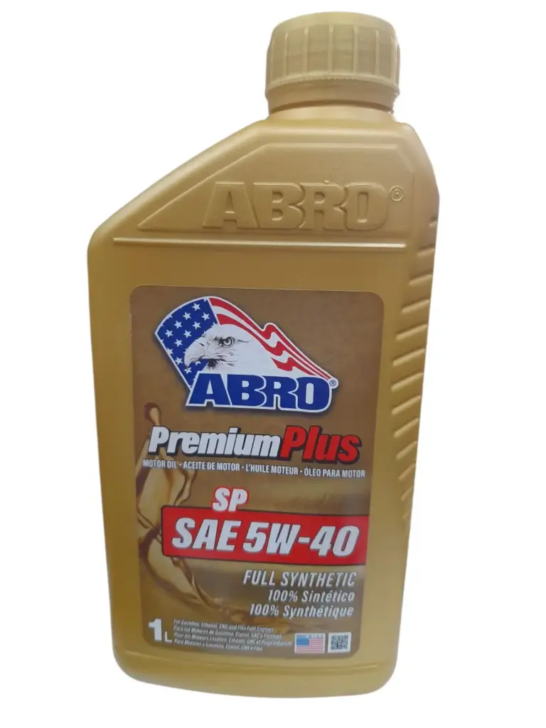 Abro Engine Oil Premium Plus SAE 5W-40 API SP Fully Synthetic 1 l [ABRO] (Made in USA)