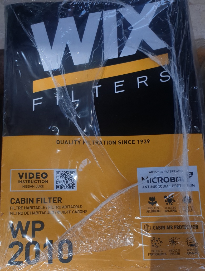 A/C Filter Nissan Sentra-Renault Fluence [WIX](Made In Poland)(WP2010)