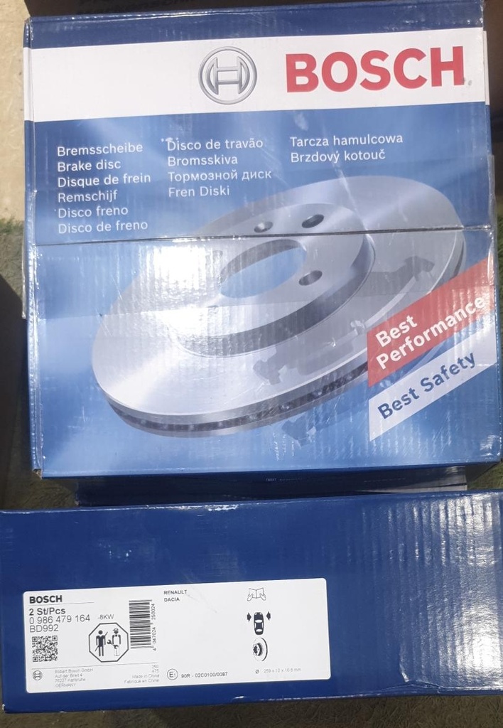 Brake Disc Front Renault Logan Manual [Bosch] (Made in China) (0986479164) (BD992)