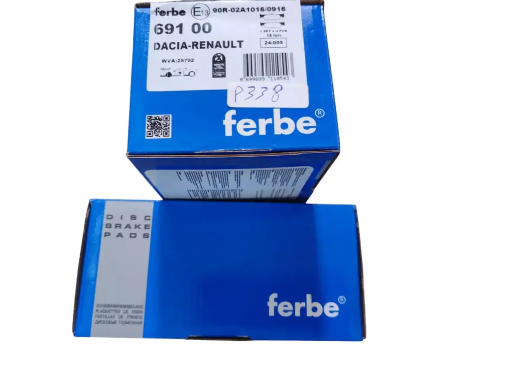 Brake pad front Renault Logan 2011/2015 Small [Ferbe](made in Turkey)(R69100)