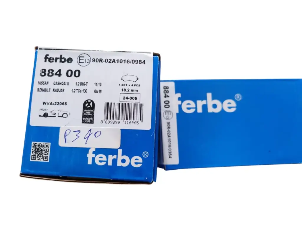 [P340] Brake pad Front Renault Kadjar/Nissan New Qashqai J11[Ferbe](made in Turkey)(R88400)