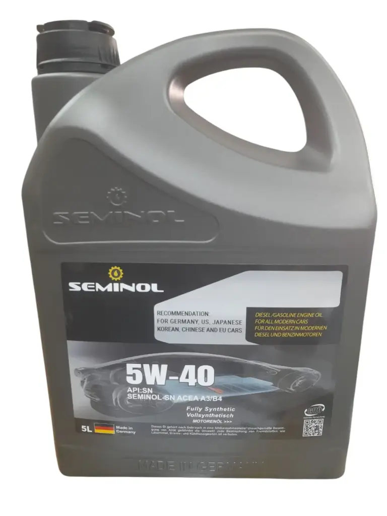 [O813] Engine Oil Fully Synthetic 5W-40 API SN 5 lt [Seminol](made in Germany)