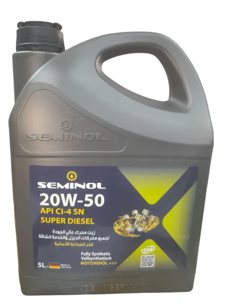[O816] Engine Oil Fully Synthetic 20W-50 API SN 5 lt[Seminol](made in Germany)