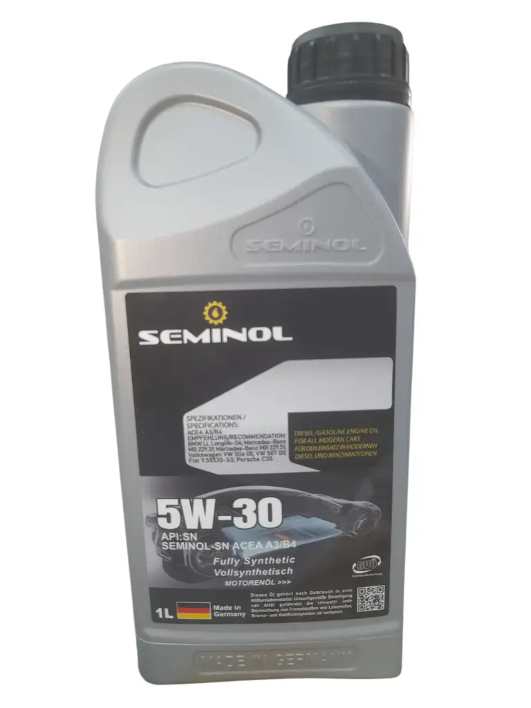 Engine Oil Fully Synthetic 5W-30 API SN 1 liter [Seminol](made in Germany)