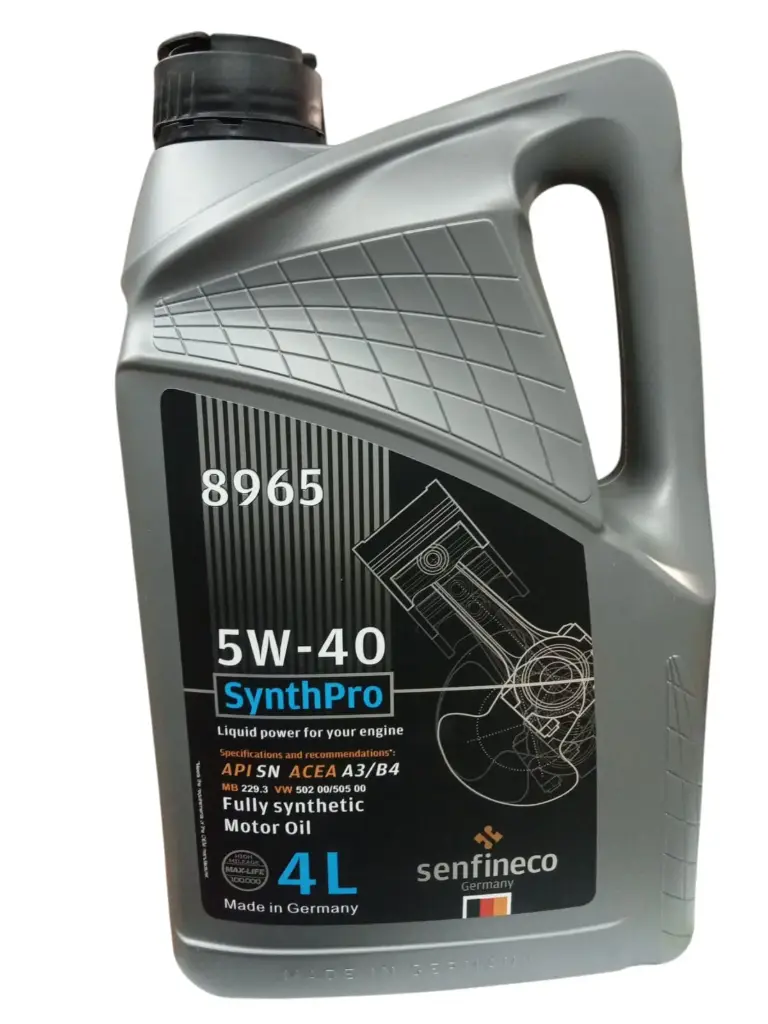 [O820] Engine Oil 5W-40 4 lt API SN [Senfinco](made in Germany)(8965)