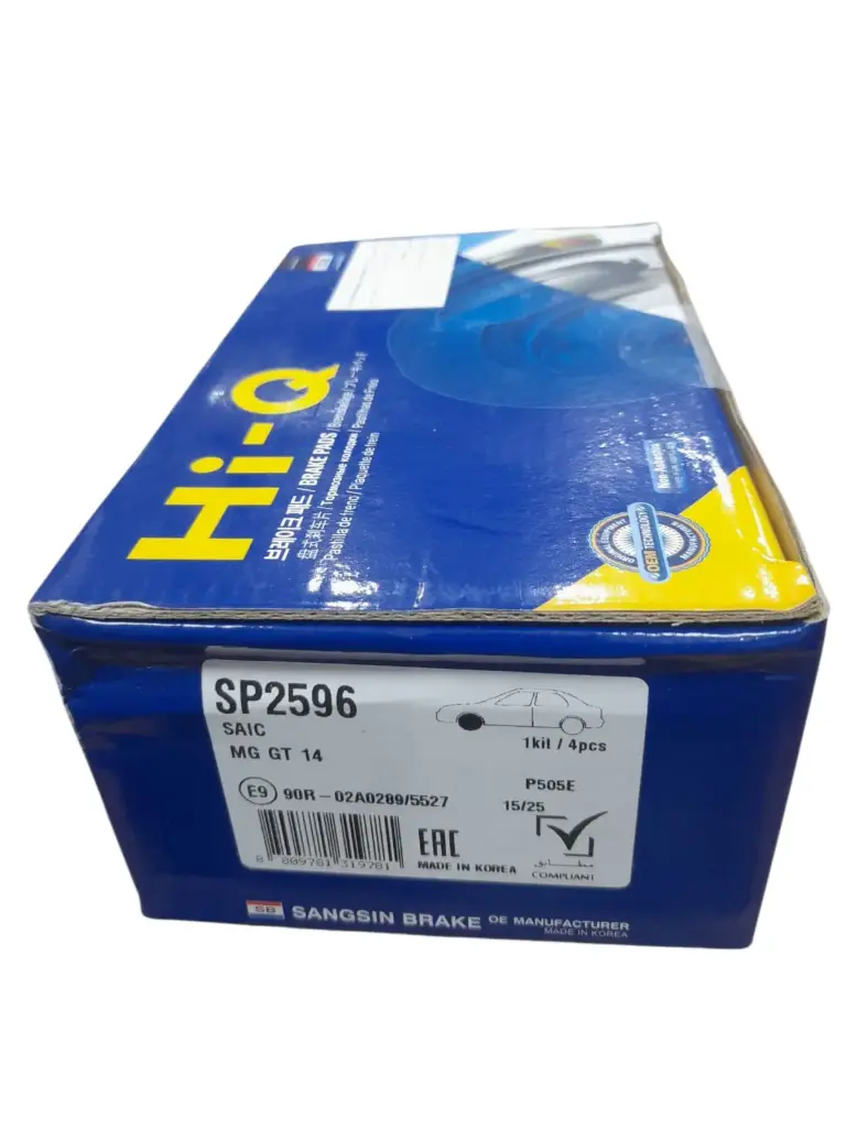 [P363] وسادة فرامل أمامية لسيارة MG ZS [HIQ] (صنع في كوريا) (SP2596)