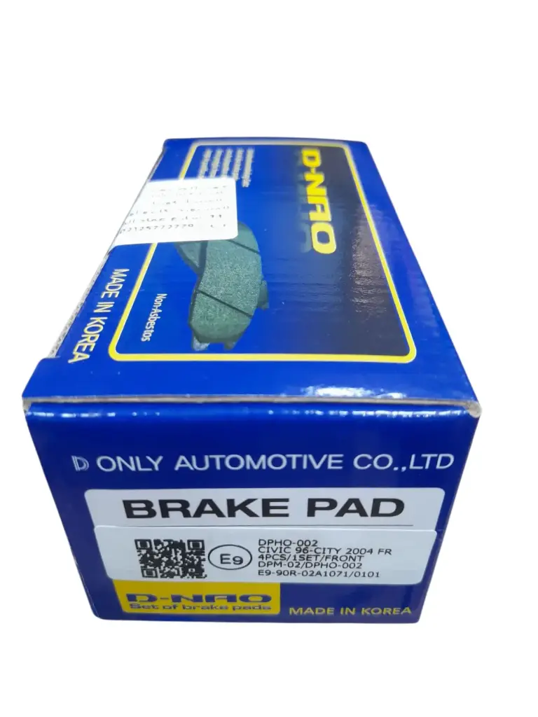 Brake Pads Front Honda Civic 96 [D-Nao](made in Korea)(DPHO-002)