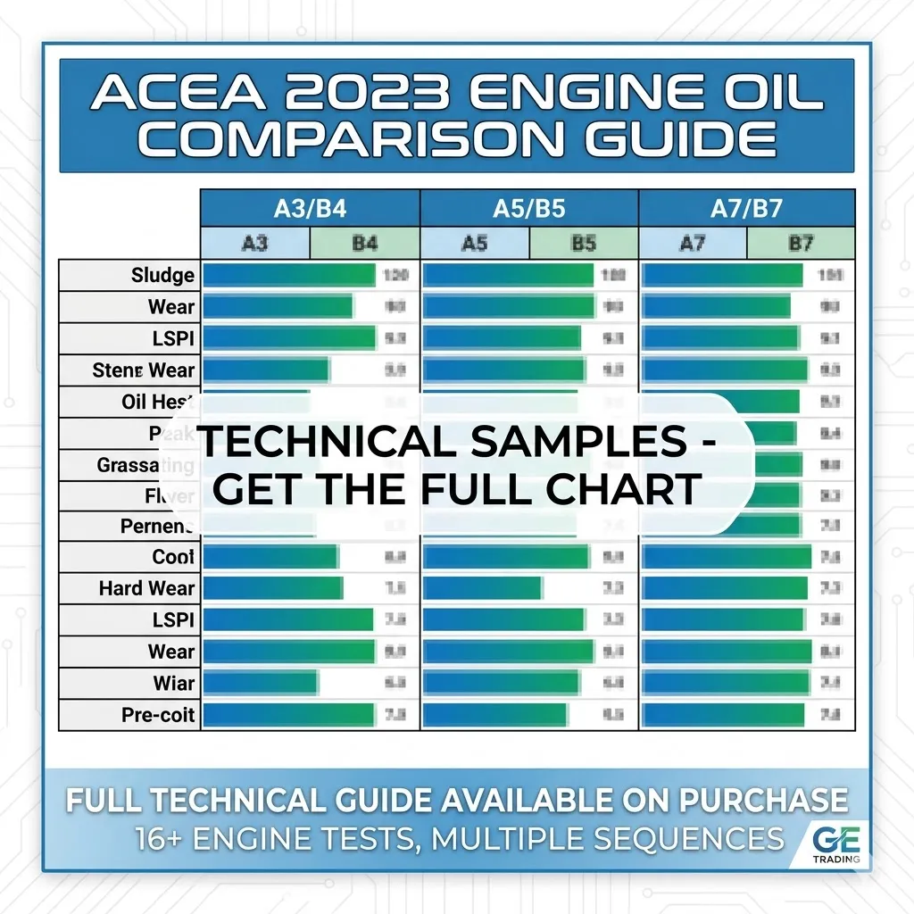 Digital Image-ACEA 2023 Engine Oil Comparison C Specification Infographics