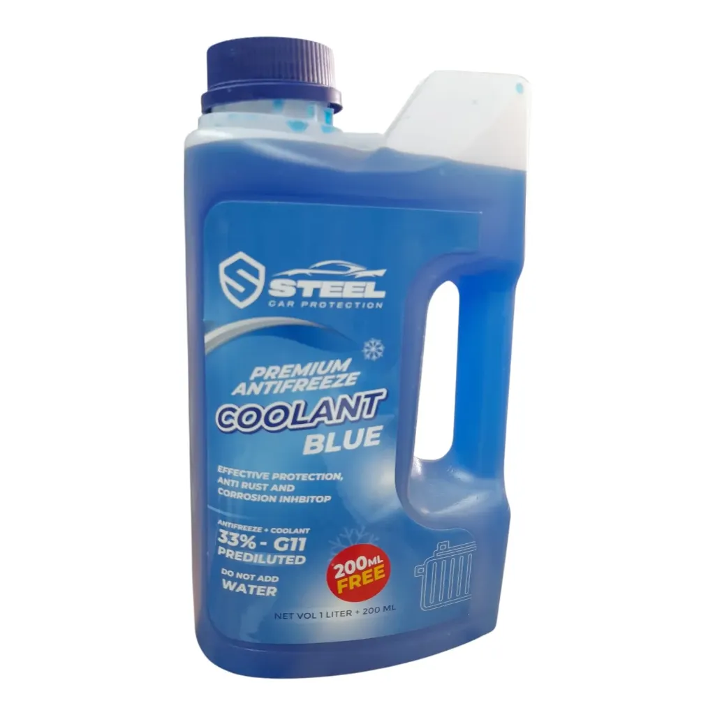 Coolant 33% Blue 1 liter [Shield Steel](made in Egypt)