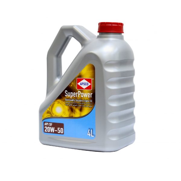 Apsco Engine Oil 20W50 Change Rate 3000 km 4 lt- 