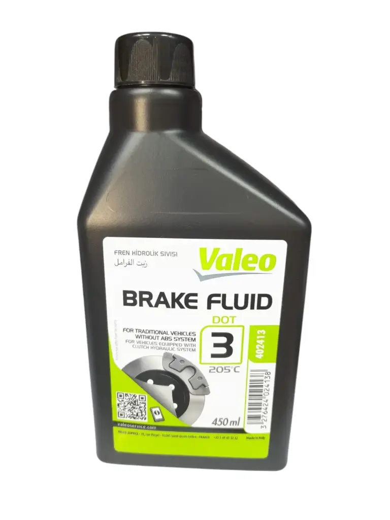 [O323] Brake Fluid Dot 3 [Valeo] 450 ml (Made in Italy) //