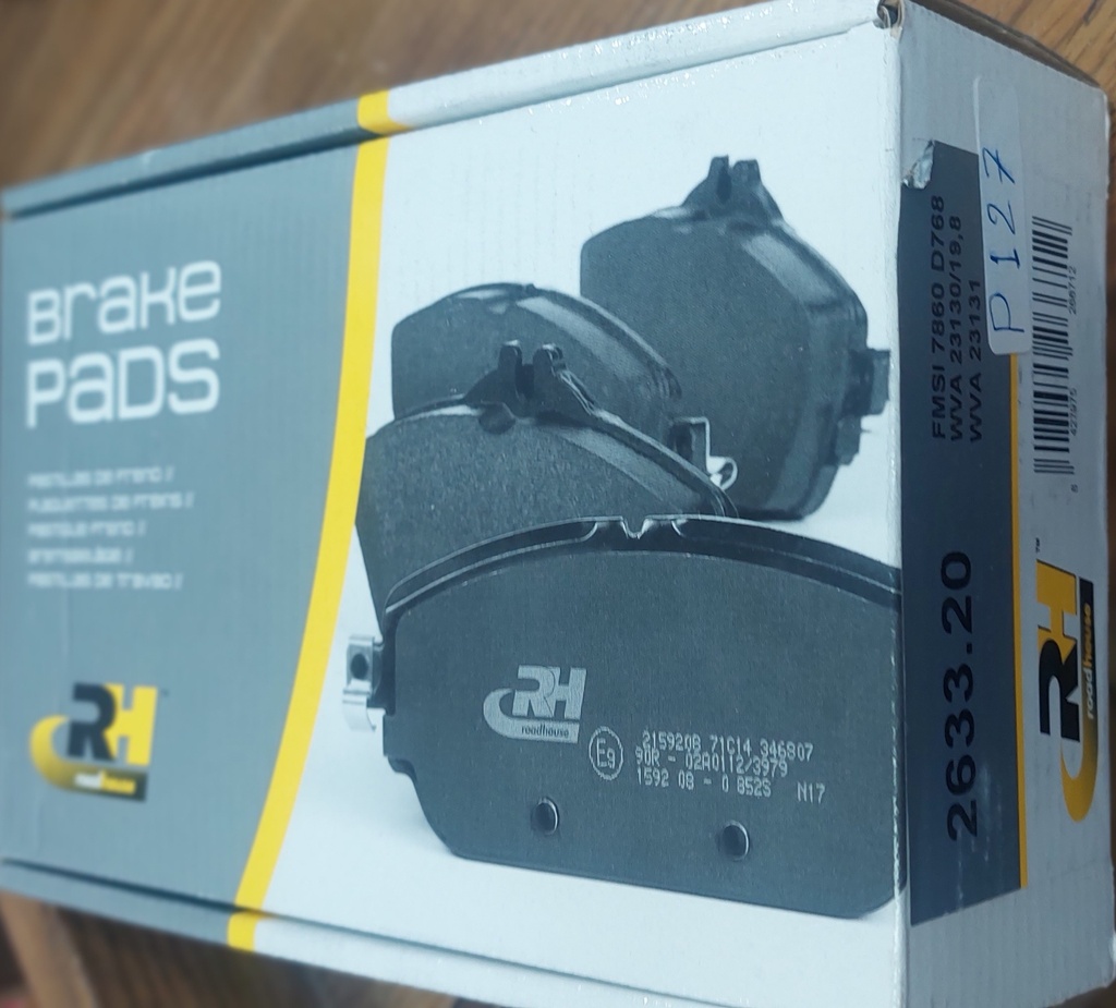 Brake Pads Set Front Skoda Octavia A4+A5 Passat+Jetta / Seat Toleda [Roadhouse] ) (Made in Spain) (2633.20)