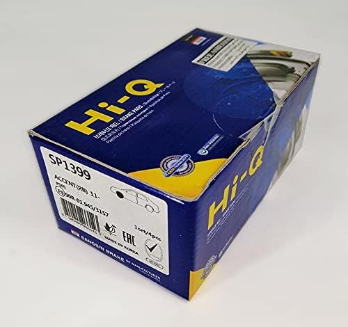 [P063] Brake Pads Set Front Hyundai Accent RB [Hi Q] (Made in Korea) (SP1399)
