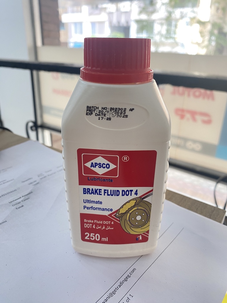 Brake Fluid Dot 4 [Apsco] 250ml 