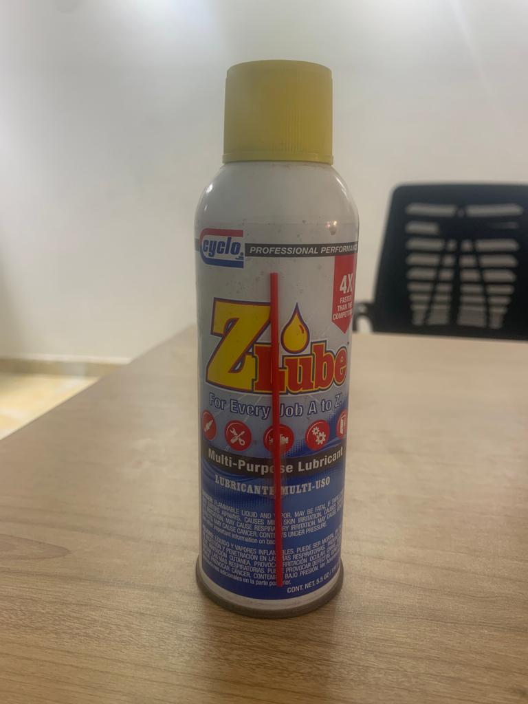 [O216] Multi-Purpose Lubricant (Cyclo Z Lube) 165 gram , Aerosol Spray (Made in USA)