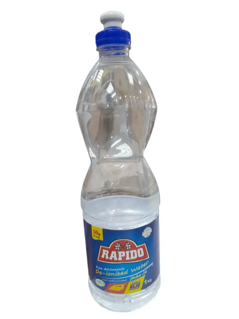 [O318] Distilled water 1 liter bottle [Rapido](made in Egypt)-