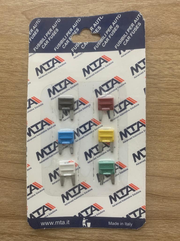 Fuse Micro Set of 6 Sizes Blister Packing [MTA] (Made in Italy)