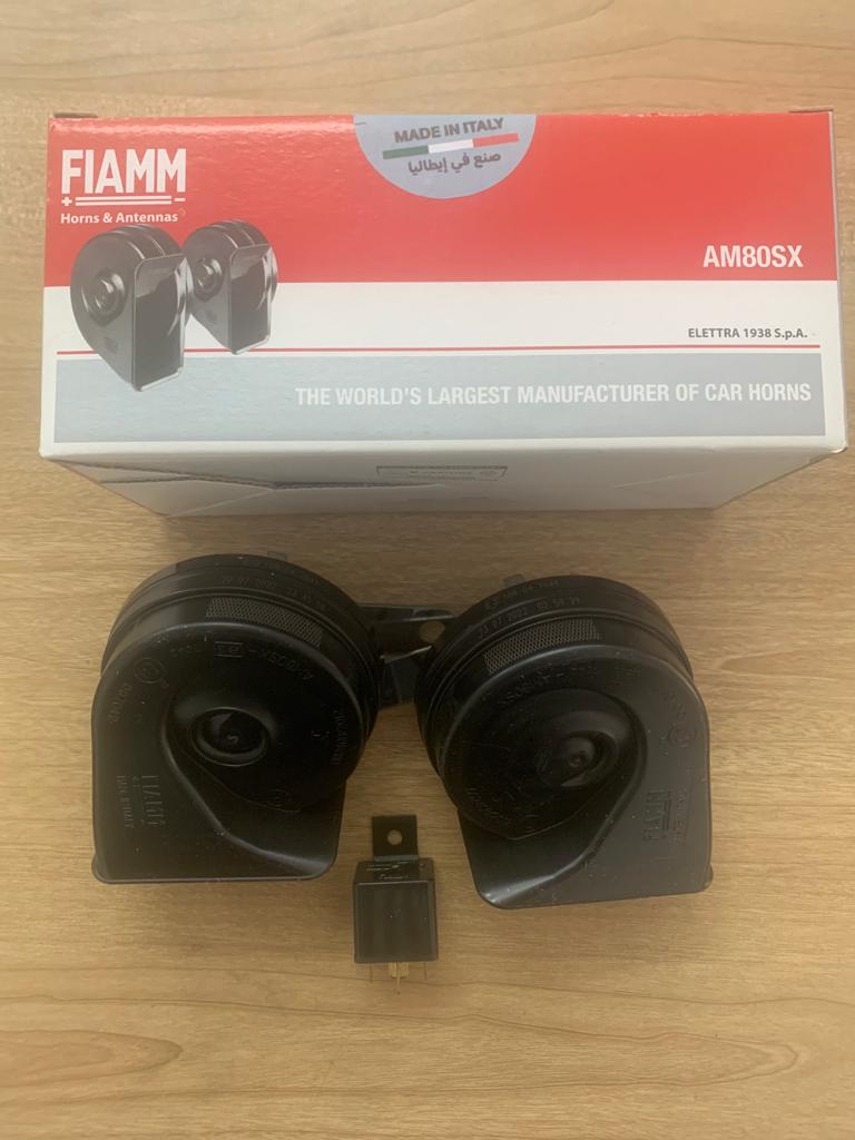 [E054] (932306Z) طقم كلاكس بوق 12 فولت (فيام) إيطالى