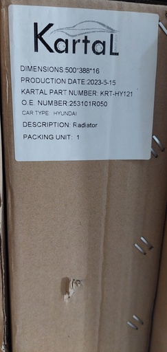 [CO117] Radiator Automatic Hyundai Accent RB - kartal [KRT-HY121](MADE IN CHINA) 