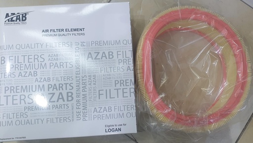 [F823] Air Filter Renault Logan Round [Azab] (Made in China)