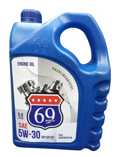 [O774] North69 Engine Oil 5W-30 5lt API SN (Manufactured in USA, bottled in Egypt)