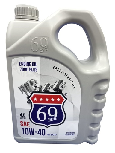 [O777] North69 Engine Oil 10W-40 4 lt (manufactured in USA, Bottled in Egypt)