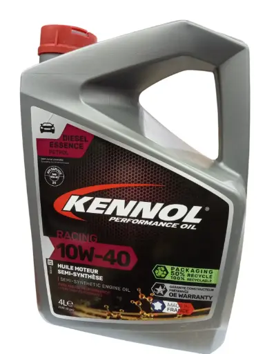 [O804] Kennol Engine Oil 10W40-4lt API SN/CF Semi Synthetic (made in France)