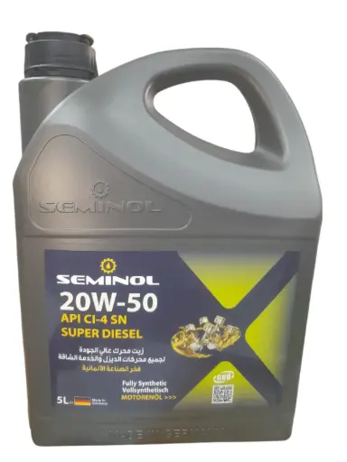 [O816] Engine Oil Fully Synthetic 20W-50 API SN 5 lt[Seminol](made in Germany)