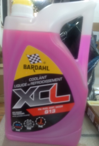 [O583] Bardahl XCL G13 30C 5 Liter (Red Coolant) (Made in EU) // XCL G13 30C 5 Liter