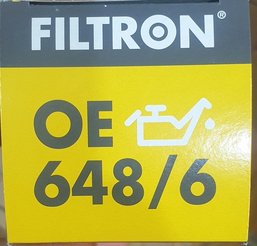 [F038] Oil Filter Element Chevrolet Cruze / Opel Astra J [FILTRON](OE648/6)(made in Poland)